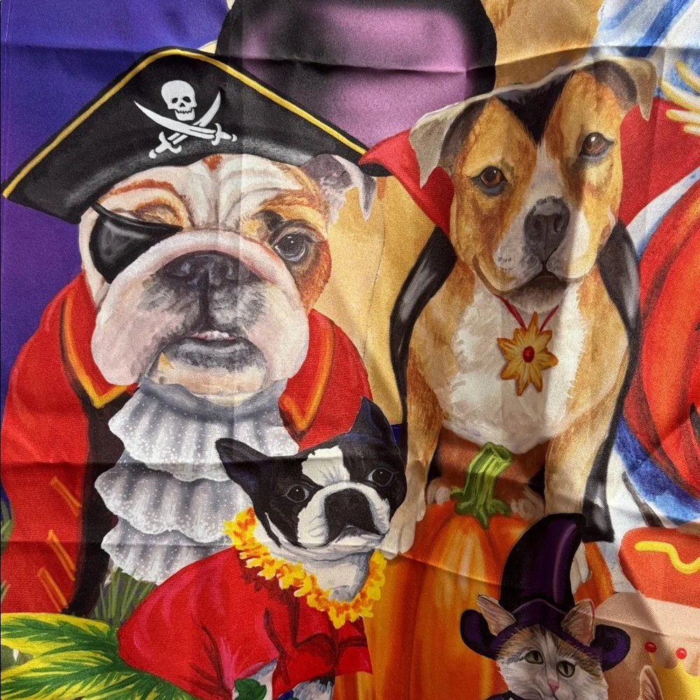 Briarwood Lane Flag Dogs and Cats dressed up for Halloween 39” by 28”